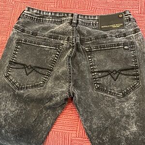 Buffalo David Bitton women’s w28L30.5 Distressed Black straight leg Jeans